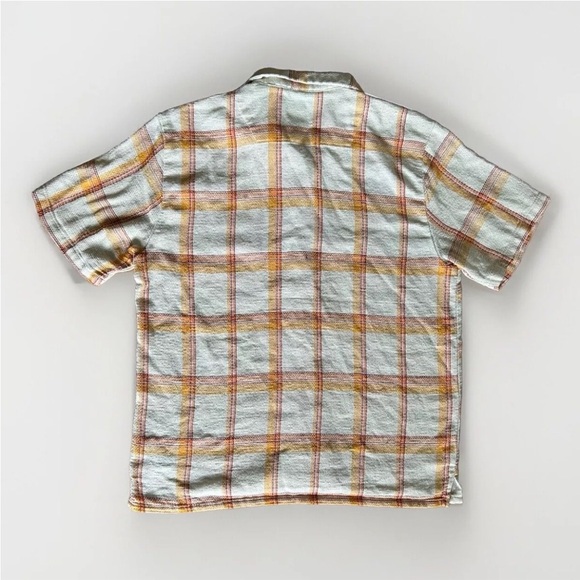 Malibu By Drill Cotton Blend Hawaiian Shirt Men's Size XL Plaid Check Breathable - Picture 3 of 13